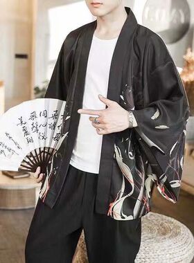 日系和服七分袖汗服道服外套