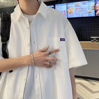 方领短袖夏季夏季休闲白色