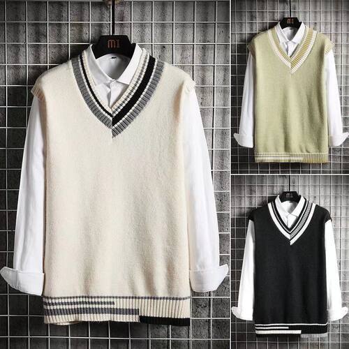 other/其他V领两件套秋冬学