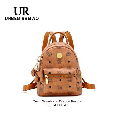 UR包包女轻奢小众高颜值铆钉双肩包经典百搭复古学院风迷你小背包