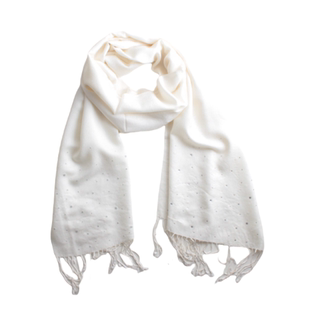 妞妞家旗舰新品女士羊毛烫钻流苏毛织薄款围巾8164