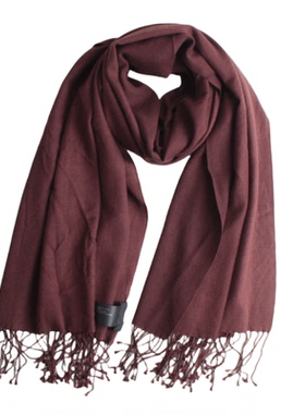 妞妞家秋冬款女士TH桑蚕丝羊绒宽版长款流苏针织百搭披肩围巾8093