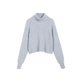 欧美风马海毛毛衣2285 长袖 妞妞外单秋冬款 女士高领宽版