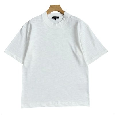 妞妞家夏季新品男女同款纯棉高克重螺纹织法欧美风宽版T恤8541