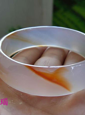 巴西玛瑙纯天然原色水晶饰品手镯