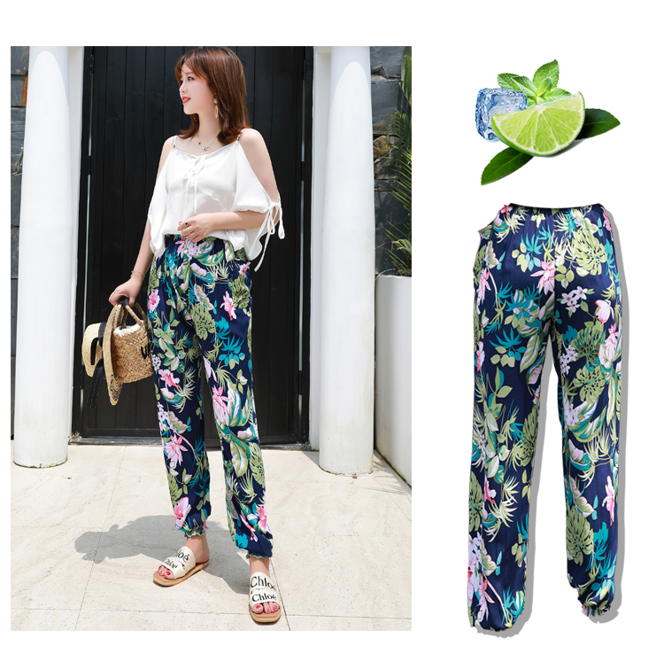 lantern Panties Seaside on vacation Thailand Travel? Easy Broad leg Cotton silk Large leisure time Haren Sandy beach trousersin the Women's clothing/Boutique , Pants , Casual pants  category - from Buy2taobao.com to provide professional Taobao agent buy service