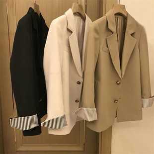 小西装女2026新款韩版春秋宽松时尚气质舒适西服外套女款休闲西装