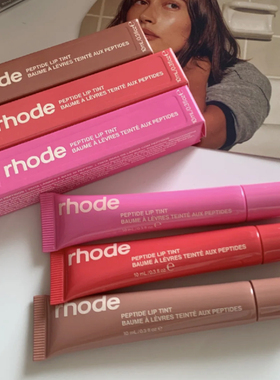 美国Rhode海莉有色唇彩唇釉唇蜜hailey保湿水润唇膏腮红棒腮红膏