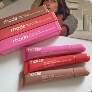 美国Rhode海莉有色唇彩唇釉唇蜜hailey保湿水润唇膏腮红棒腮红膏