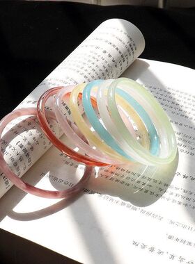 饰品圆条一步一响少女镯细显白