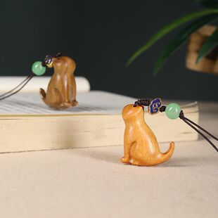 配饰小猫咪礼品可爱猫休闲吊坠创意木雕工艺品挂饰手机挂件钥匙扣