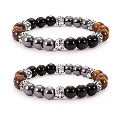 手链隔珠磨砂欧美眼手链绳手链