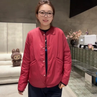 3M轻暖2025秋冬新款雪丽棉简风轻盈休闲百搭棉服外套上衣外套