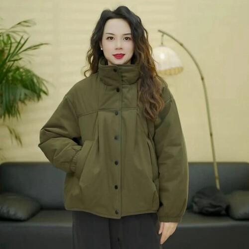 夹棉休闲宽松加厚棉服零下可穿
