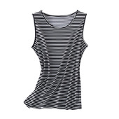 100%桑蚕丝女士无袖 打底上衣 针织真丝舒适透气休闲百搭圆领背心