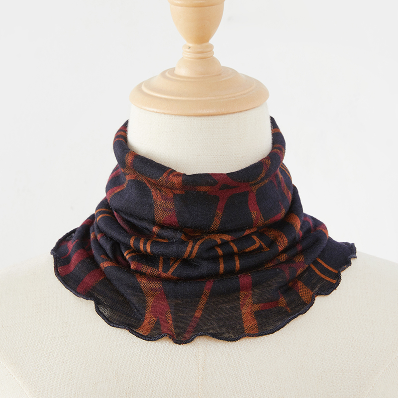 细羊毛薄款围脖女套头春秋冬百搭