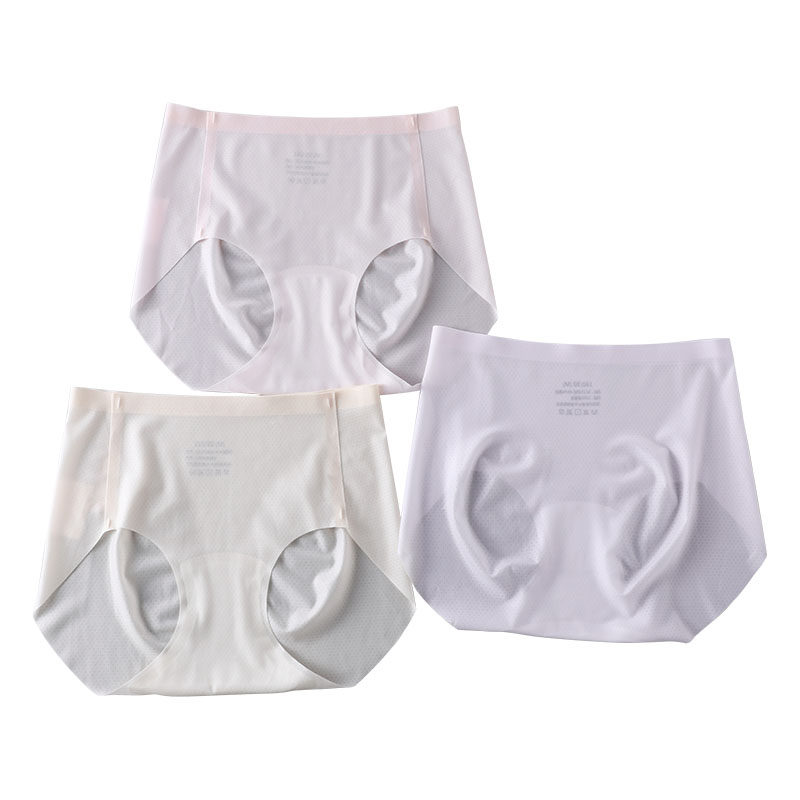 3条装轻薄透气桑蚕丝无痕内裤女