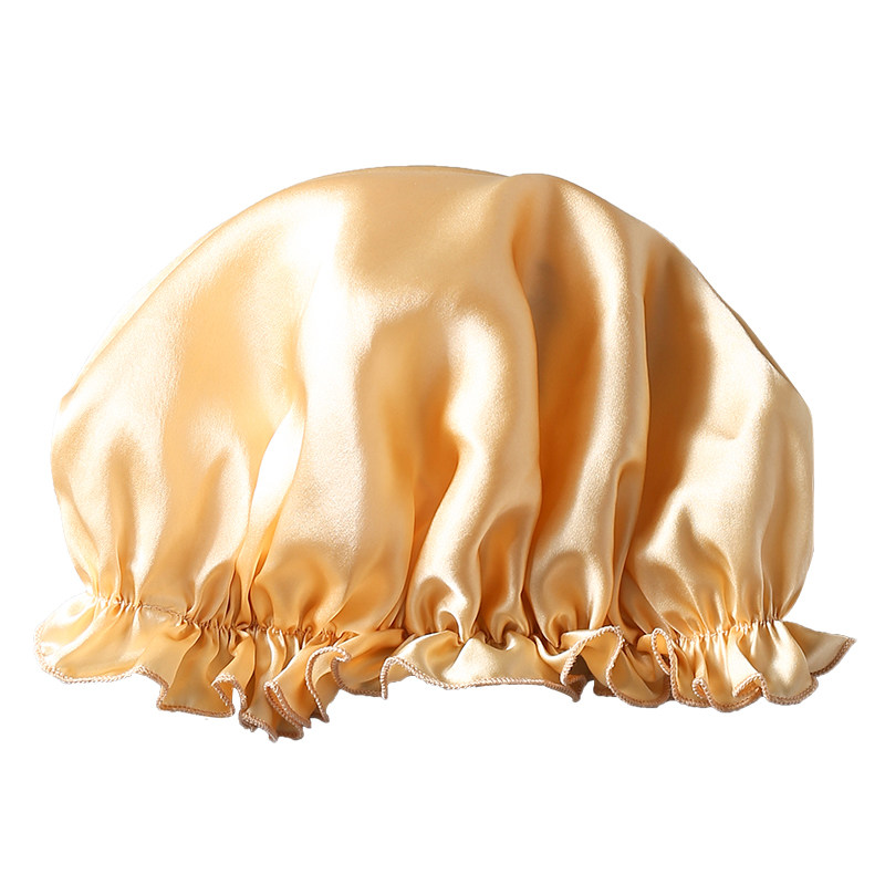 100% MULBERRY SILK COMFORTABLE NIGHTCAP SHOWER CAP SILK WATERPROOF AND DUSTPROOF HOME CASUAL LONG HAIR CARE HAIR COVER BANDANA