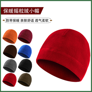 登山帽 秋冬男女户外抓绒帽子运动骑行加厚防风防寒骑行保暖套装