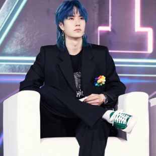 日系艺考歌手公司年会男团舞蹈演出宽松阔腿太阳花男西服套装 1025