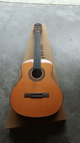 添夏吉他玫瑰木红松亮光古典面单36-39寸尼龙琴弦