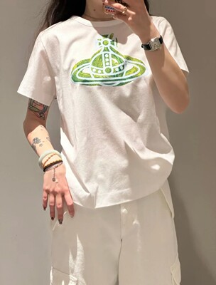 西太后短袖日常情侣印花圆领纯棉