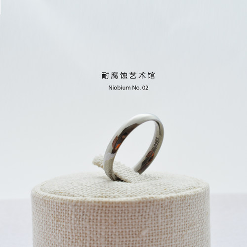 铱馆长稀有金属纯铌自律戒指经典