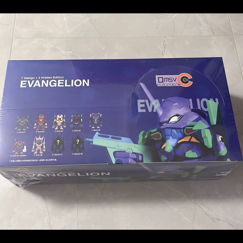现货万代福音战士qmsv eva高达盲盒系列潮玩手办Q版机甲摆件礼物