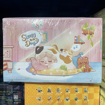 正版WENDY萌粒每天都好困趴趴萌粒小摆件手办