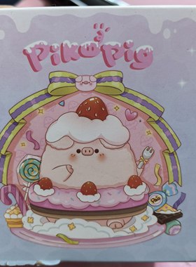 正版屁可猪盲盒PikoPig甜品可爱系列生日礼物车载桌面摆件