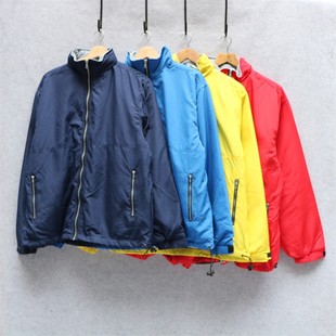 外贸秋冬加绒立领教练夹克外套休闲运动轻便保暖防水防风冲锋衣男