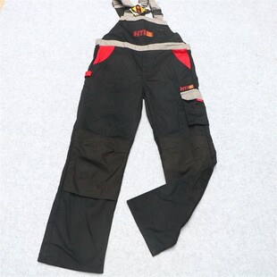 大码 外贸美式 连体长裤 拼色阿美咔叽工装 牛津护膝 休闲复古男背带裤