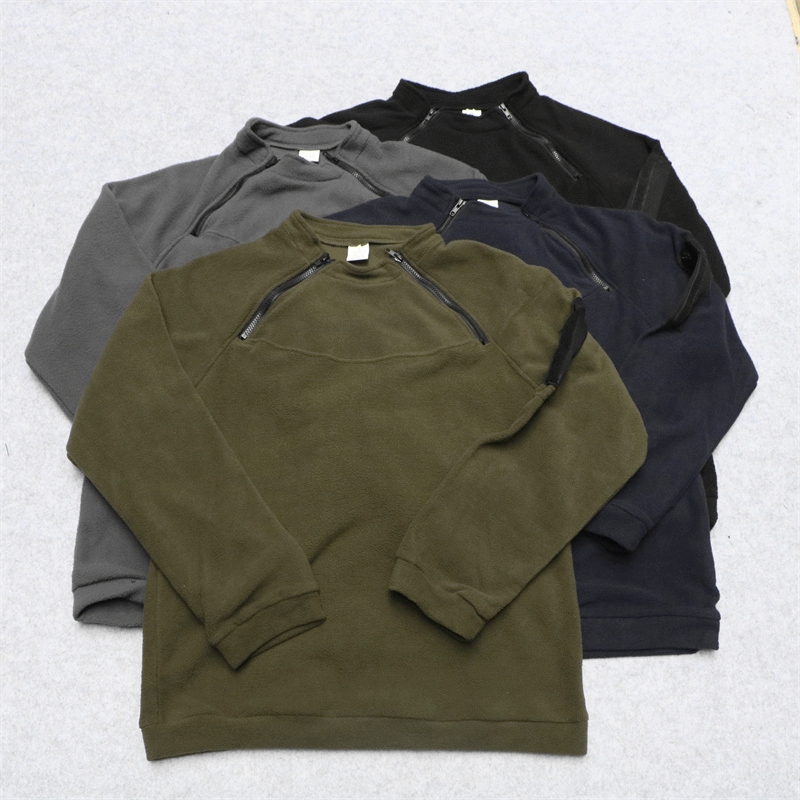 冬摇粒绒轻便运动卫衣内胆抓绒衣