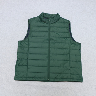 外贸秋冬立领棉马甲夹棉轻薄保暖坎肩男女款休闲马夹外套