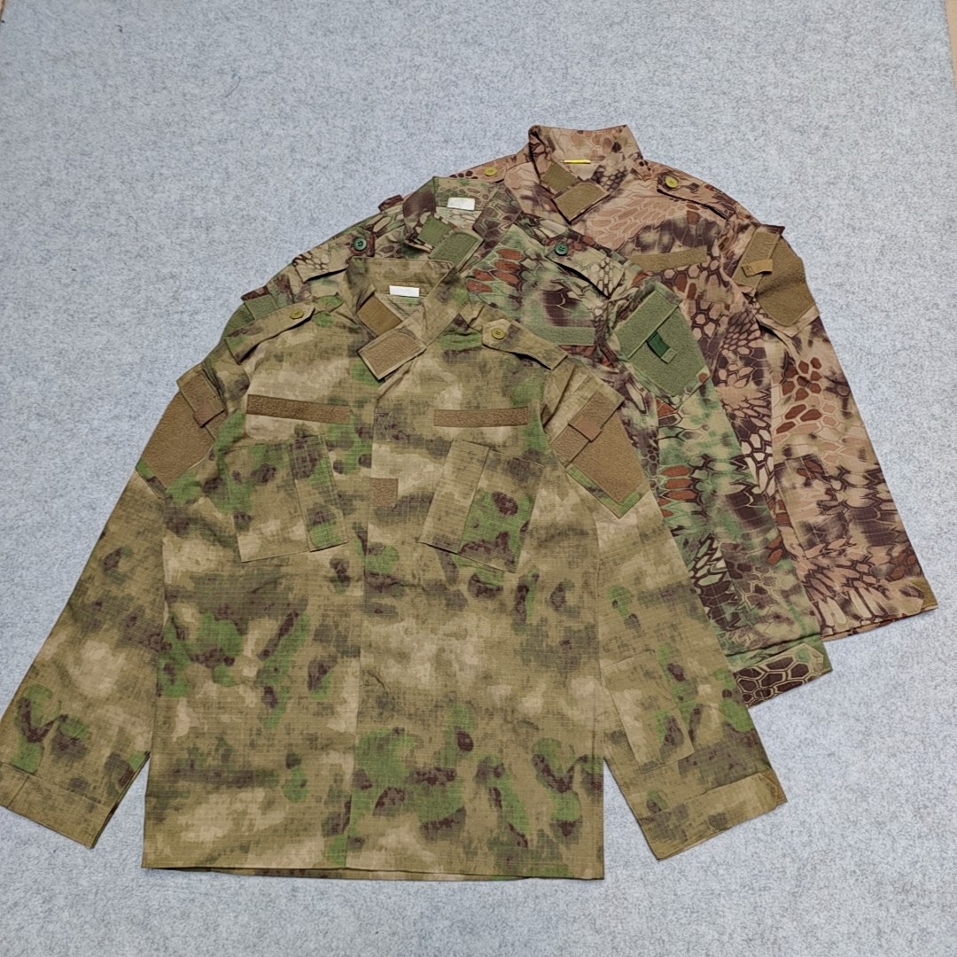 美式迷彩多口袋工装夹克男立领防撕裂耐磨户外训练服外套战术外套