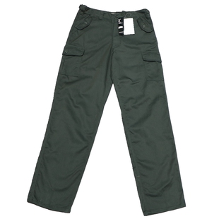 外贸春秋季男士大码宽松直筒休闲滑板长裤涤棉混纺耐磨多袋工装裤