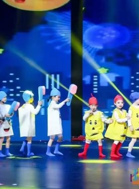 牙细菌大战演出服幼儿园大战表演服情景剧大作战衣服牙刷牙齿道具