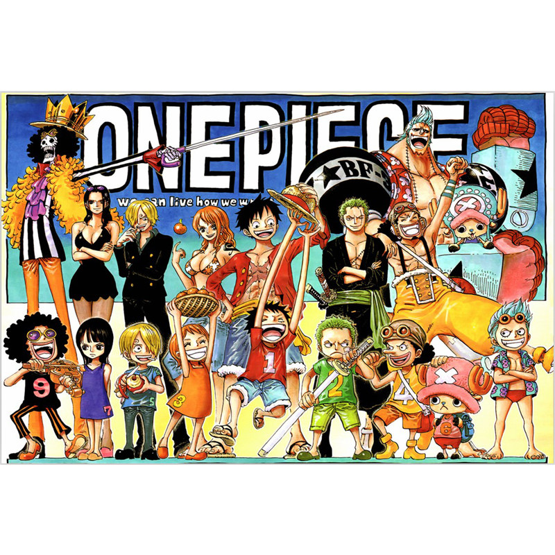 海贼王拼图1000片大型木质成年人减压卡通动漫男女孩拼装益智玩具