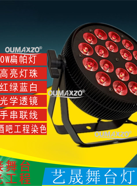 18X10W扁帕灯舞台拍照染色酒吧KTV宴会厅婚庆演出灯led par light