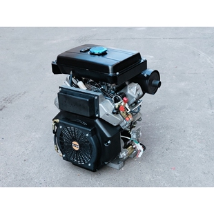 双缸V型风冷柴油HD2V92F排量997cc16kw液压泵站船用收割机华滑移