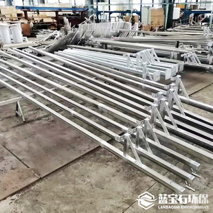 70方管架子污水搅拌器 置II型50 潜水推流搅拌机安装 导轨起吊装