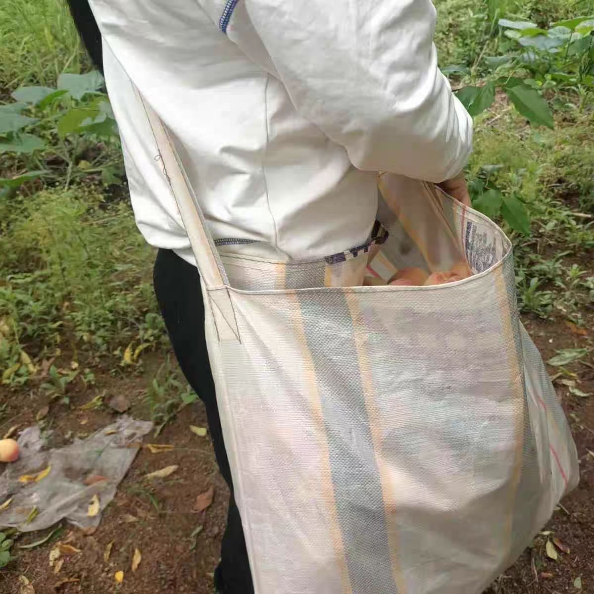 挖笋袋单肩双肩两用背玉米背花生背豆子农作物采果摘菜袋束口背包