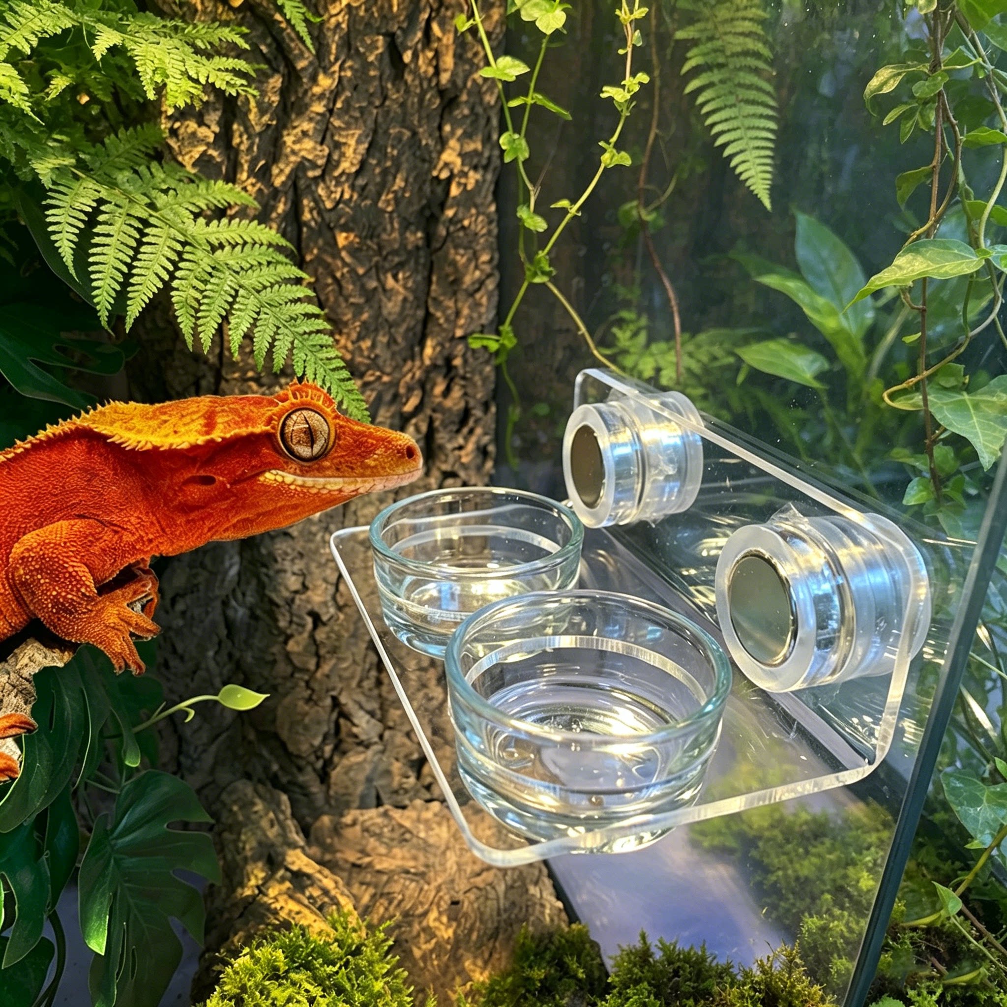 守宫R属树栖磁吸可移动饮水器