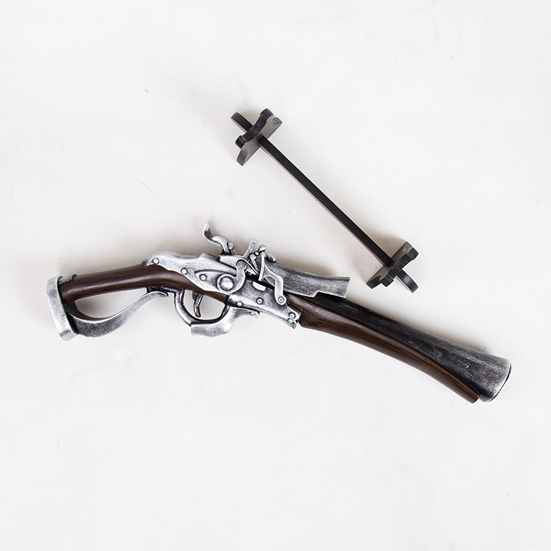 PS4血源诅咒cos猎人手枪道具中世纪火枪模型据肉刀武器表演道具-封面