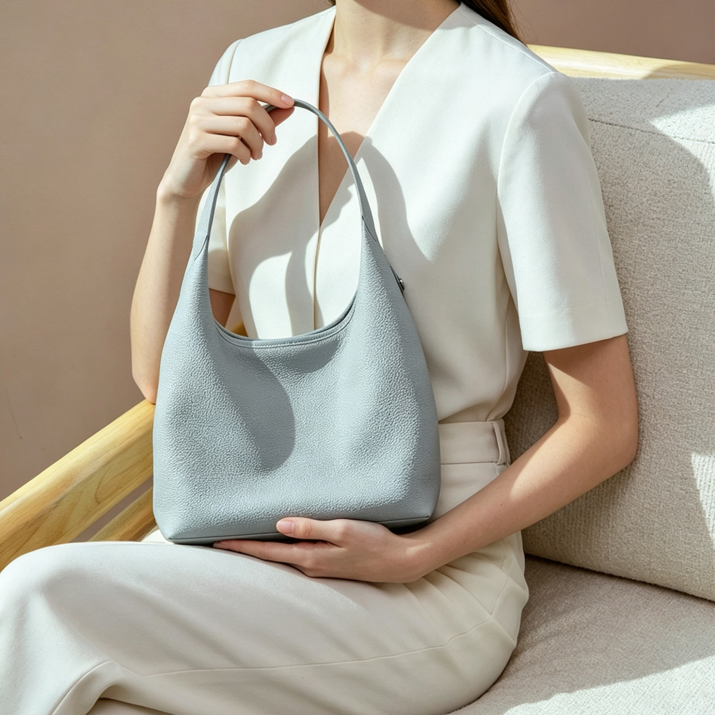 包包女款2026新款夏真皮单肩包大容量百搭手提包腋下高级感通勤包