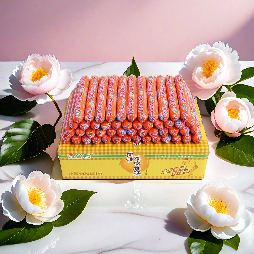 金锣鸡肉腿肠50g*50支箱装火腿肠烤肠香肠美味火锅烧烤鸡肉味风味,粮油调味/速食/干货/烘焙,香肠/腊肠/烤肠,淘宝优惠券,粉丝福利购,淘宝优惠卷