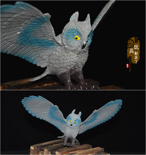 1:6仿真微缩动物模型 座山雕老鹰神雕侠侣大鹏展翅鬼鸮猫头鹰道具