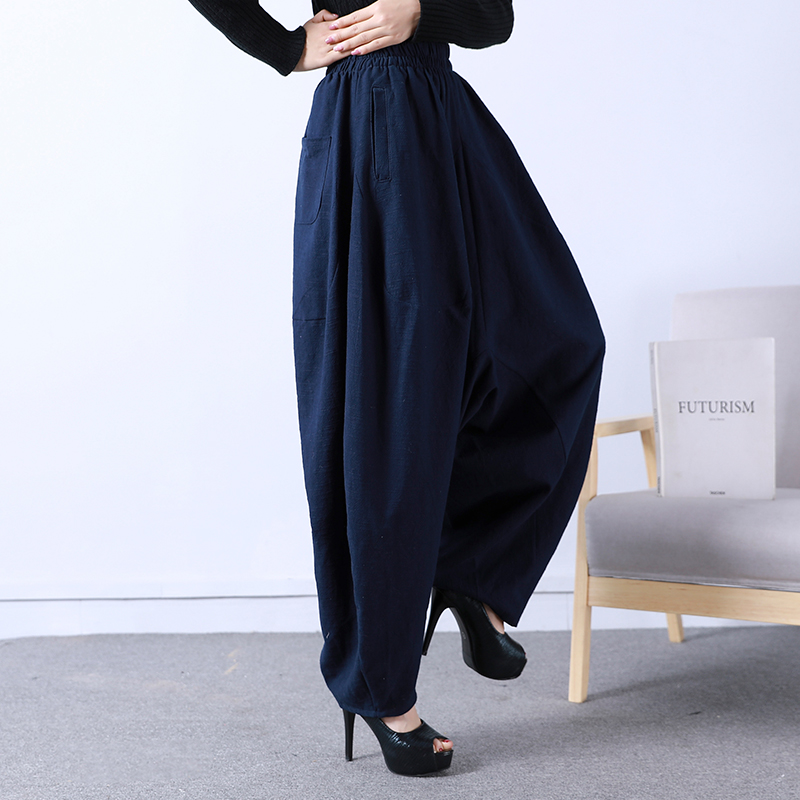宽松哈伦裤休闲阔腿长裤萝卜裤