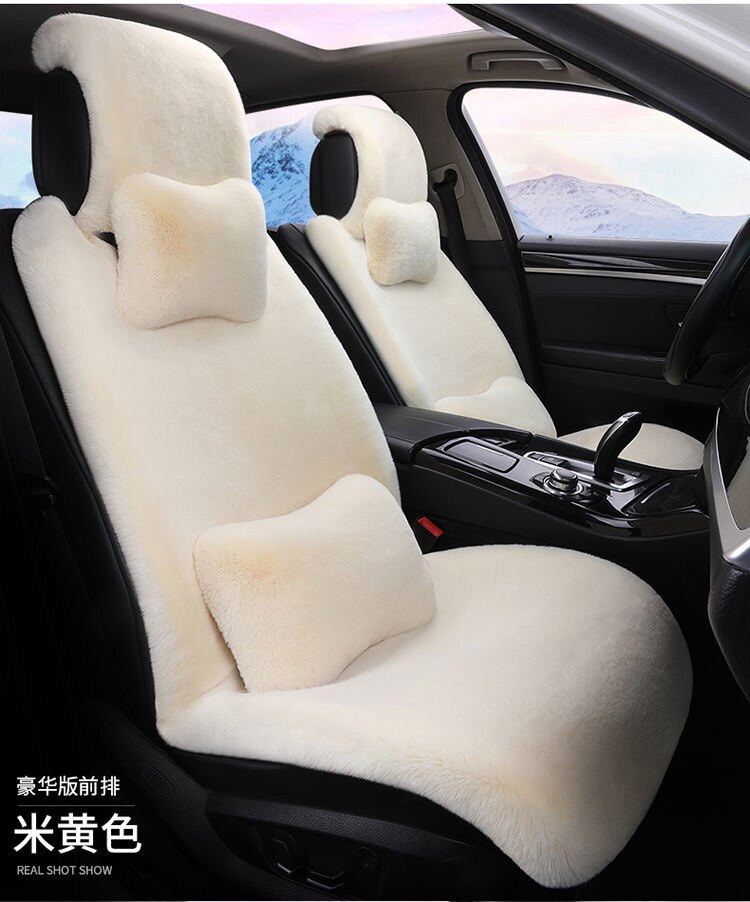 汽车坐垫冬季毛绒加厚保暖冬天棉通用座套/座垫