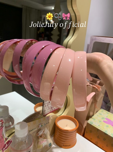 JolieJuly韩国正品 亮面简约百搭色彩发箍